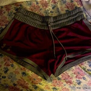 UNDER ARMOUR running shorts, grey and wine, mesh material, size medium